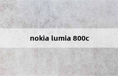 nokia lumia 800c